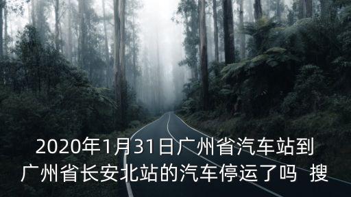廣州省汽車站停班了嗎，2020年1月31日廣州省汽車站到廣州省長安北站的汽車停運了嗎  搜
