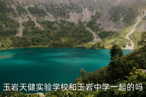 廣州玉巖天健實驗學校高中，玉巖天健實驗學校和玉巖中學一起的嗎