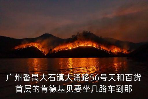 廣州市番禺區大石街大涌路，大石地鐵站B口到大石大涌路228號怎么走