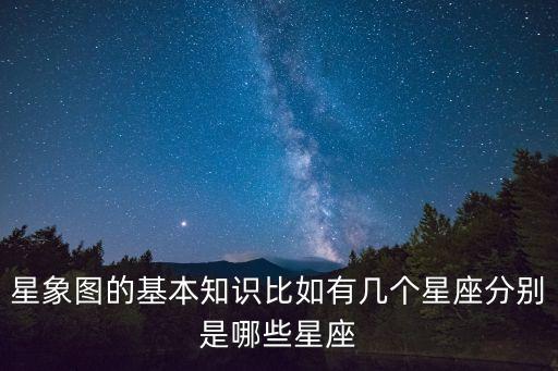 星象圖的基本知識(shí)比如有幾個(gè)星座分別是哪些星座
