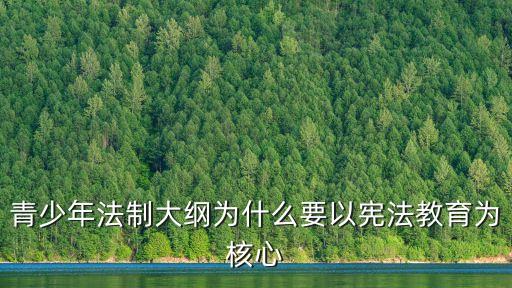 青少年法制大綱為什么要以憲法教育為核心