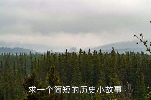 求一個簡短的歷史小故事