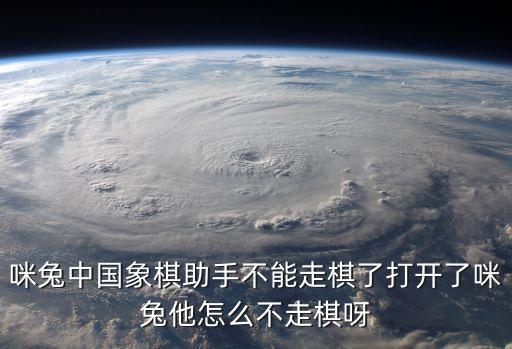 咪兔中國象棋助手不能走棋了打開了咪兔他怎么不走棋呀