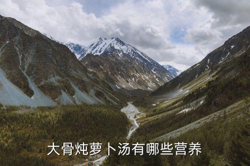 大骨蘿卜湯，大骨燉蘿卜湯有哪些營養