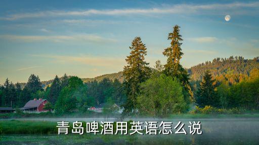 青島啤酒用英語怎么說