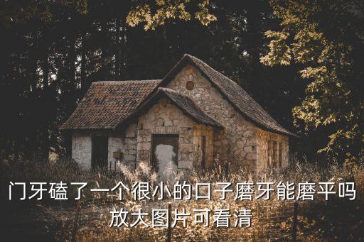 門牙磕了一個很小的口子磨牙能磨平嗎放大圖片可看清