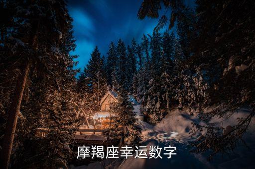 摩羯座的幸運數(shù)字，摩羯座的幸運數(shù)字是