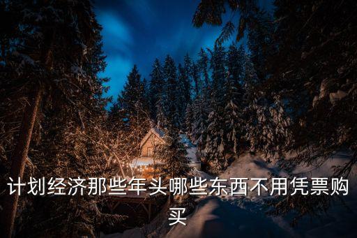計劃經(jīng)濟那些年頭哪些東西不用憑票購買