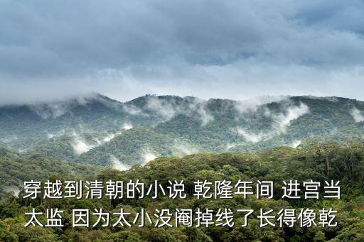 穿越到清朝的小說 乾隆年間 進宮當太監 因為太小沒閹掉線了長得像乾