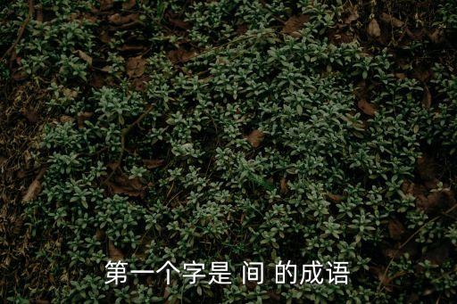 第一個(gè)字是 間 的成語