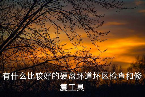 硬盤壞道修復工具，硬盤有壞道了 最好的修復軟件是什么