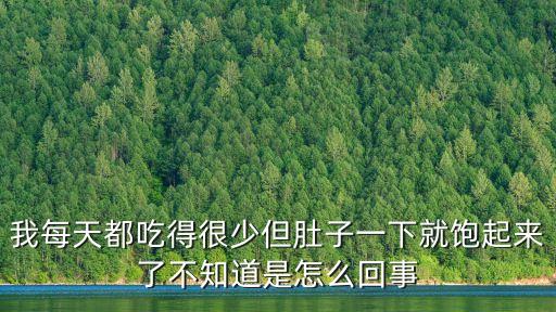 我每天都吃得很少但肚子一下就飽起來了不知道是怎么回事