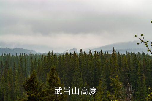 武當山海拔多少米，湖北武當山海拔有多少米