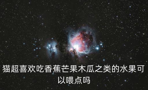 貓超喜歡吃香蕉芒果木瓜之類的水果可以喂點(diǎn)嗎