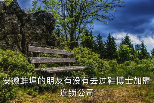 安徽蚌埠的朋友有沒有去過鞋博士加盟連鎖公司