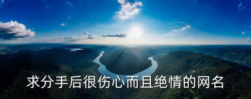 求分手后很傷心而且絕情的網名