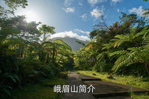 峨眉山簡介，有誰知峨眉山是哪的