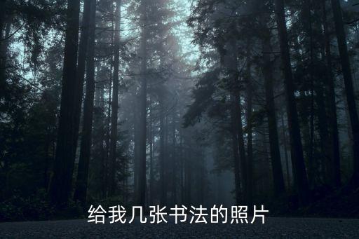 書法字體圖片，給我幾張書法的照片