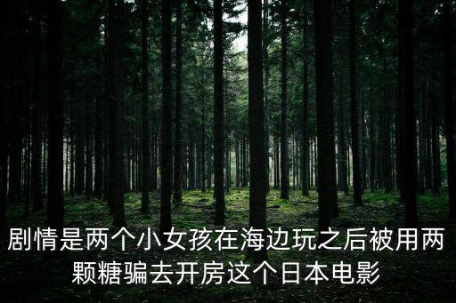劇情是兩個(gè)小女孩在海邊玩之后被用兩顆糖騙去開房這個(gè)日本電影