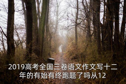 2019高考全國三卷語文作文寫十二年的有始有終跑題了嗎從12
