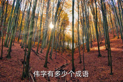 偉的詞語，誰知道偉的組詞