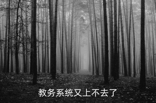 教務系統又上不去了