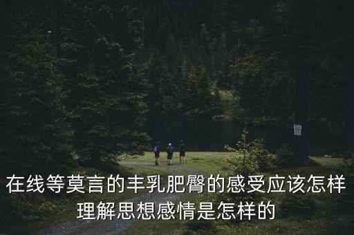 豐乳肥臀莫言，莫言作家寫的豐乳肥臀書現在售價多少錢