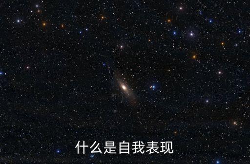 自我表現(xiàn)，一篇自我表現(xiàn)介紹