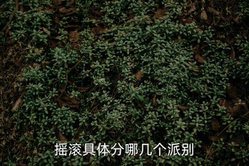 搖滾具體分哪幾個派別
