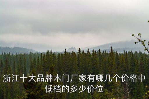 浙江門業十大名牌，浙江十大品牌木門廠家有哪幾個價格中低檔的多少價位