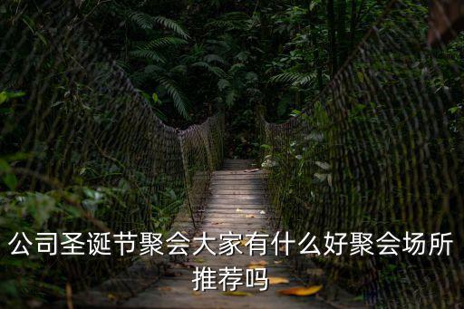 公司圣誕節聚會大家有什么好聚會場所推薦嗎