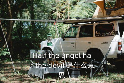 Half the angel half the devil 是什么意思