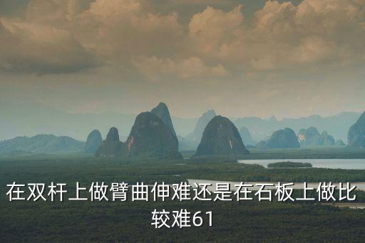 在雙桿上做臂曲伸難還是在石板上做比較難61