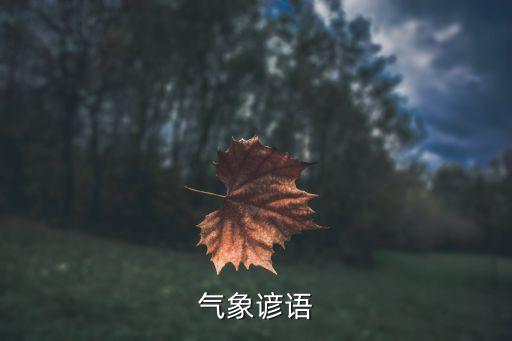 氣象諺語(yǔ)有哪些，天氣諺語(yǔ)大全 小學(xué)四年級(jí)