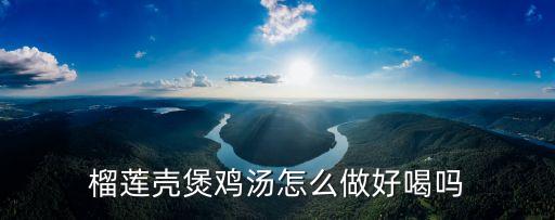 榴蓮殼煲雞湯，榴蓮皮燉雞怎么樣做呢