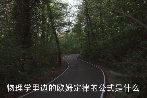 物理學(xué)里邊的歐姆定律的公式是什么