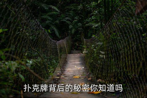 撲克牌背后的秘密你知道嗎
