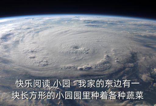 快樂閱讀 小園   我家的東邊有一塊長方形的小園園里種著各種蔬菜