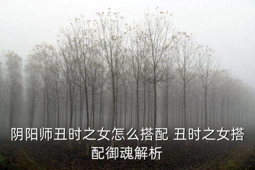 陰陽師丑時之女怎么搭配 丑時之女搭配御魂解析