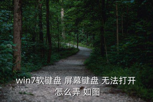 win7屏幕鍵盤，win7屏幕鍵盤用不了提示無法啟動(dòng)屏幕鍵盤