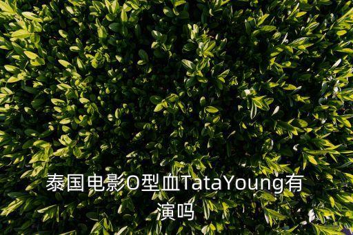 泰劇O型血，泰國電影O型血TataYoung有演嗎