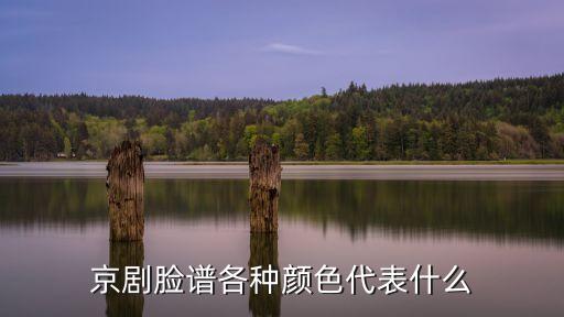 京劇臉譜各種顏色代表什么