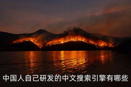 中國人自己研發的中文搜索引擎有哪些