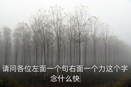 請問各位左面一個句右面一個力這個字念什么快