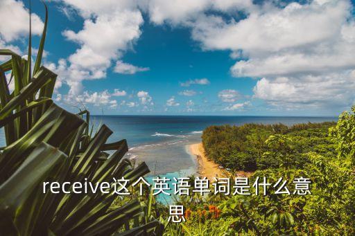receive的名詞，receive這個英語單詞是什么意思