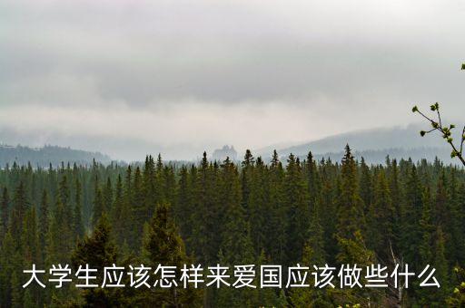 青年愛國，青年大學生做一個真誠的愛國者需要在哪些方面作出努力