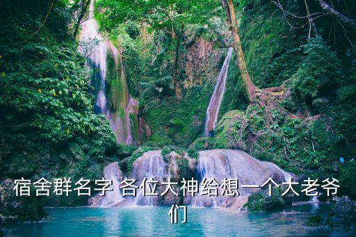 宿舍群名字，有關九人寢室群的群名