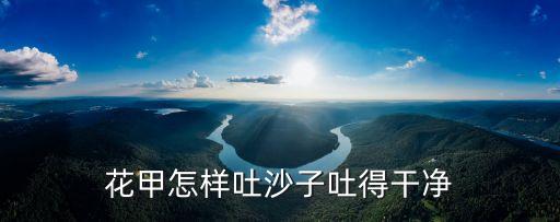 花甲怎么去沙，花甲怎樣吐沙最快
