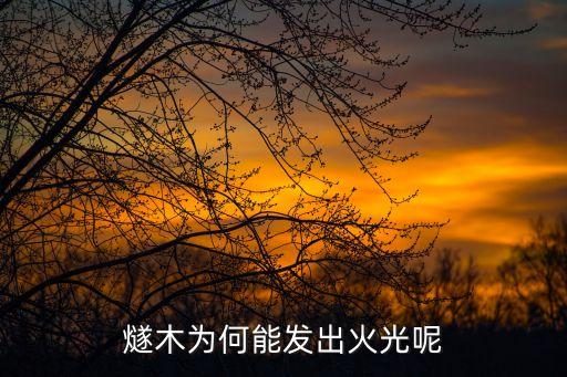 燧木，燧木為什么能發出火光