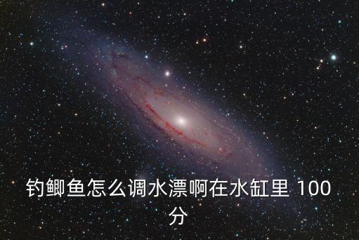 釣鯽魚怎么調漂，釣鯽魚怎樣調魚漂